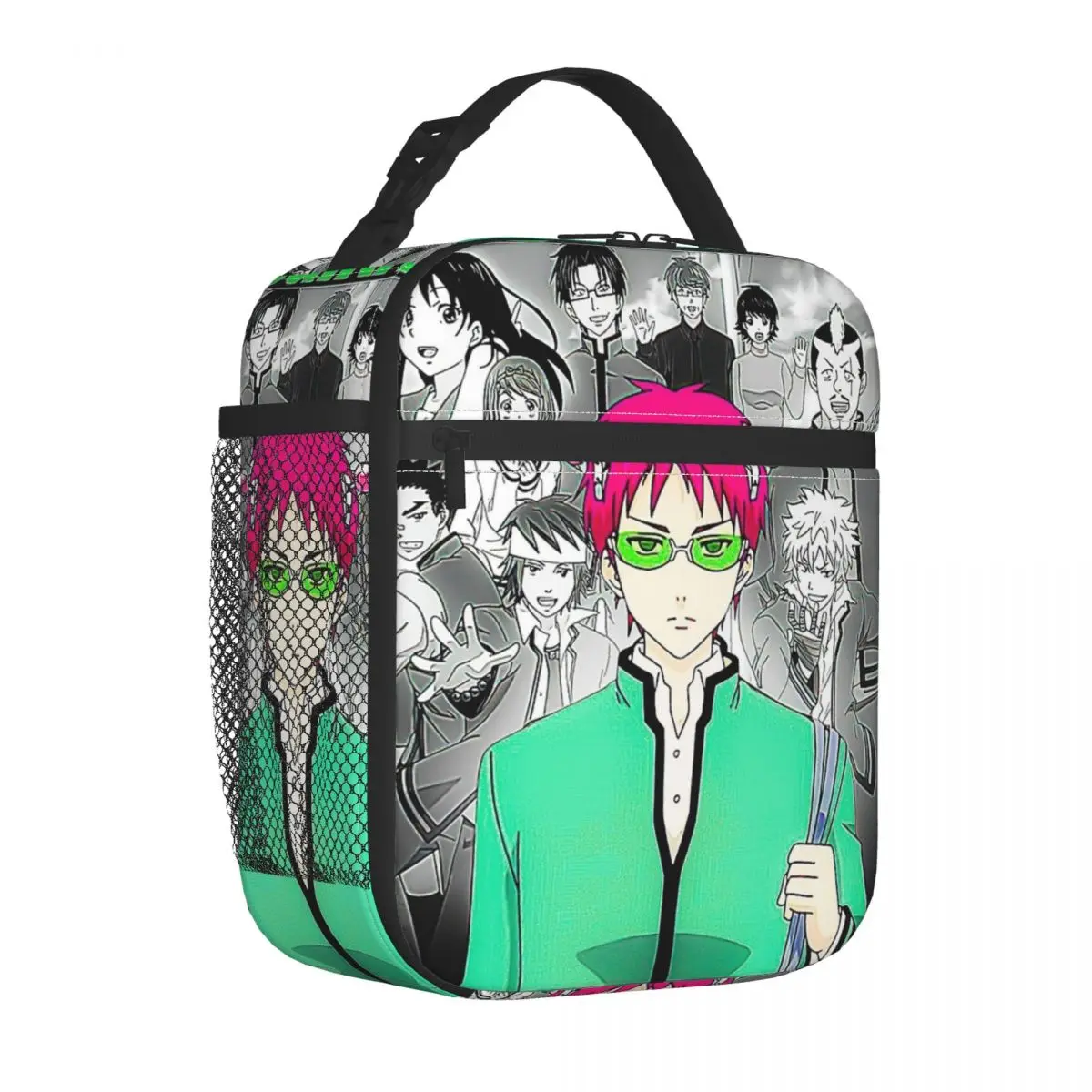 Saiki Kusuo No Psi-nan Insulated Lunch Bags High Capacity Lunch Container Cooler Bag Tote Lunch Box Beach Outdoor Men Women