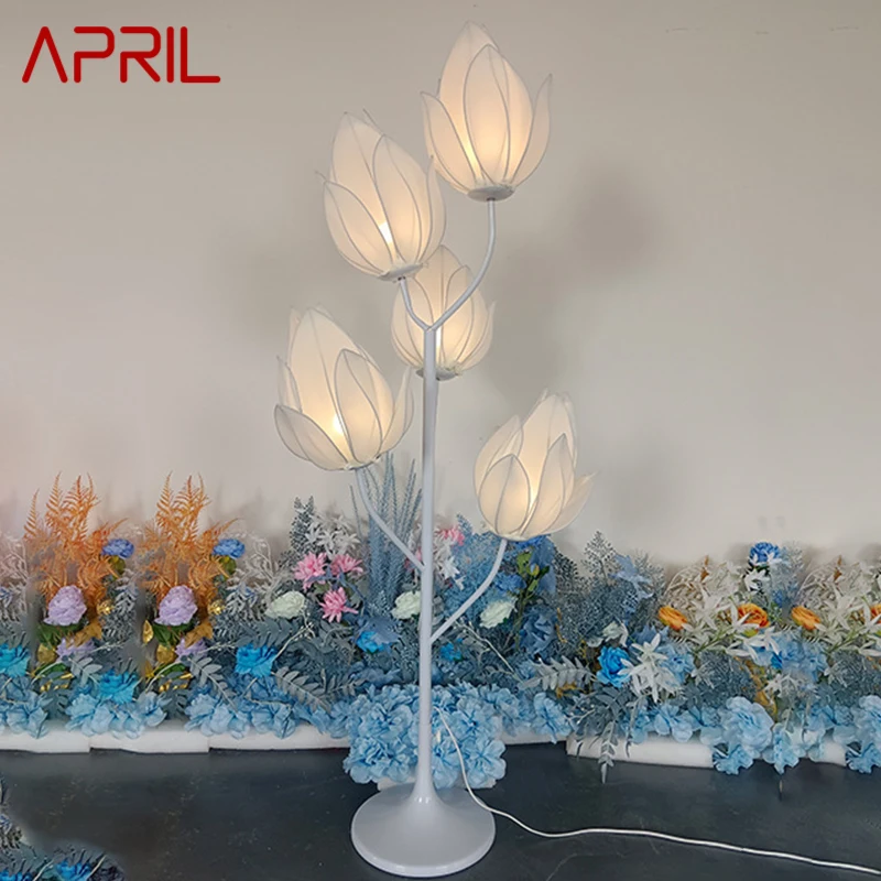 

APRIL Modern Yulan Flower Wedding Roadlight LED Light for Party Stage Road Festive Atmosphere Background Decoration