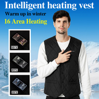 Winter Warm 16-Zone Smart Heated Vest - USB Electric Heating Constant-Temp Unisex Gilet, Cross-Border Exclusive