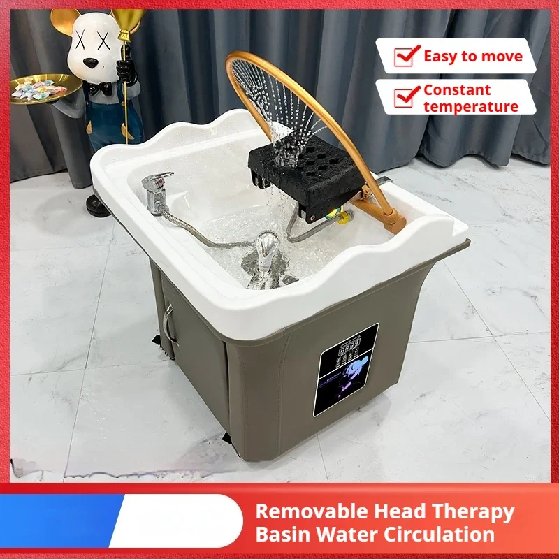 

Modern Hair Spa Washbasin Modeling Basin Bed Makeup Chair Professional Hairdressing Shampoo Styling Salon Japanese Thai Bowl