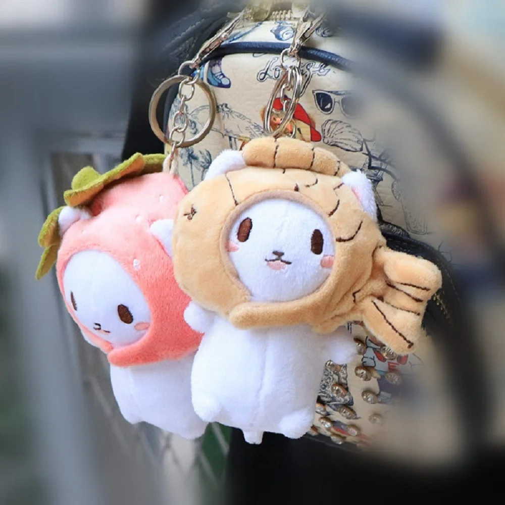 Fashion Jewelry Korean  Pendant Cute Women  Key Chains Cat  Keychain Cat Snapper Keyrings Bag Pendant
