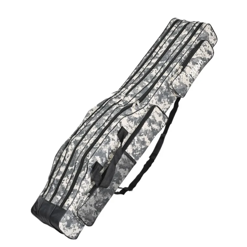 

Triple Collapsible Pot Belly Sea Fishing Bag Double Shoulder Library Fishing Rod Bag Mochila Para Pesca