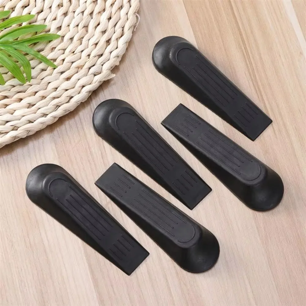 5 pçs conjunto de rolhas de porta de plástico base antiderrapante durável resistente rolha de porta forma de cunha amortecedores suporte de porta portas de escritório