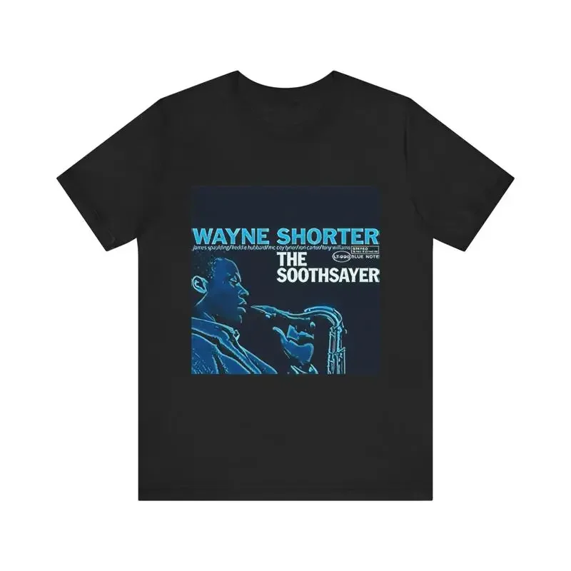 Wayne Shorter Print Jazz Art Crew Jersey T Shirt