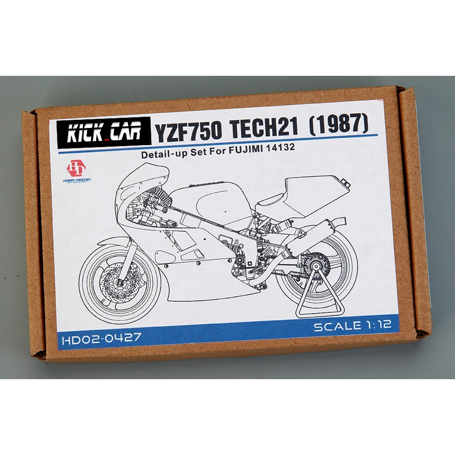 

Hobby Design HD02-0427 1/12 YZF750 TECH21(1987) Detail-up Set Model Car Modifications Hand Made Model Set For F(14132)(PE+Metal)