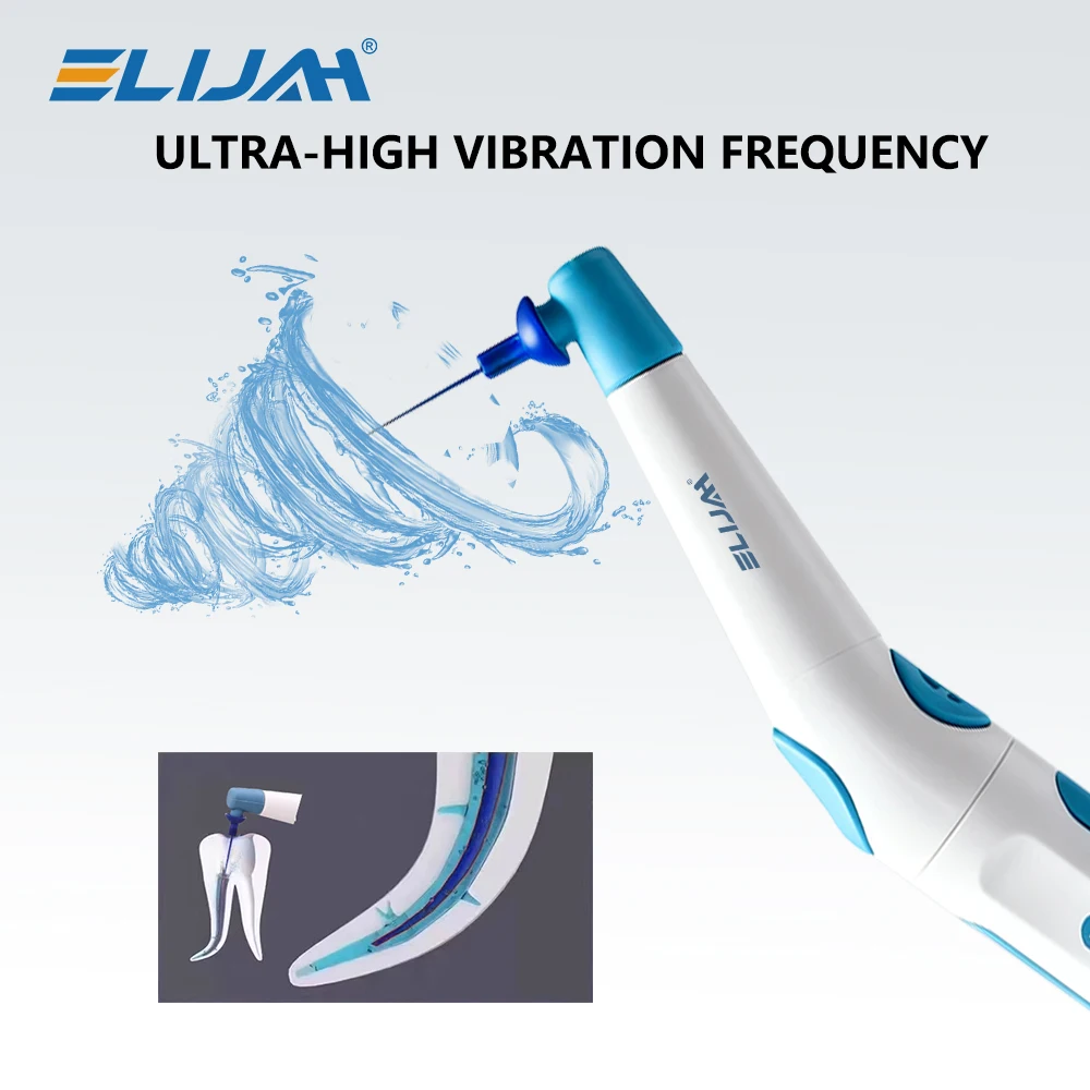 

ELIJAH Dental Wireless Ultrasonic Activator Endo Ultra Activator Washing Tooth Irrigator with 60 pcs Tips For Endo Root Canal