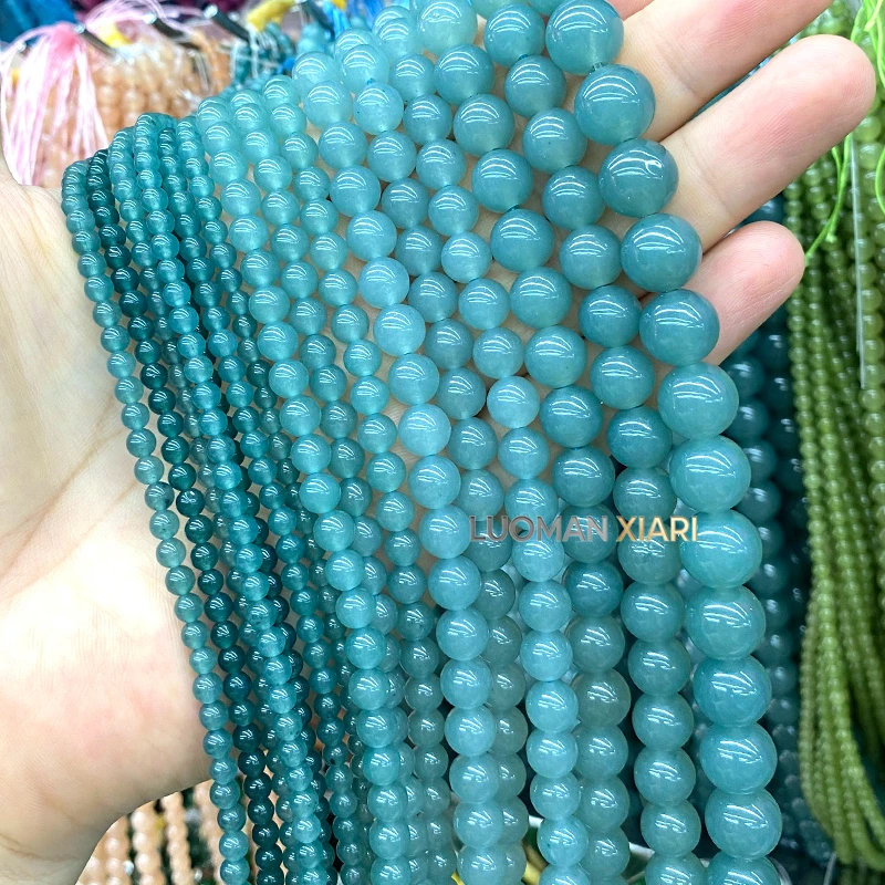 4-12mm Naturstein-Chalzedon, Südlicher Roter Achat, Runde Zwischenperlen für Schmuckherstellung, DIY-Armbänder, Anhänger, Zubehör – Detail 4