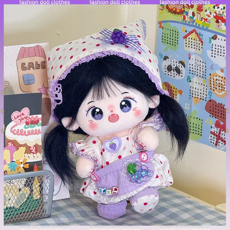 

Для 20 см хлопковая кукольная одежда, обычное тело, кукольная одежда, нарядный комплект, милый новый продукт, повседневное милое платье, аксессуары для кукол