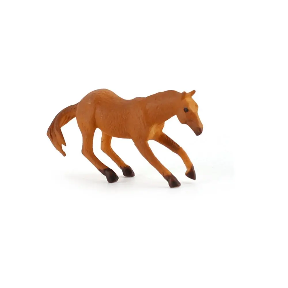 Regalos figuras de folla árabe simulación Pony Morgan Stallion adornos de escritorio juguetes educativos caballo modelos de animales en miniatura