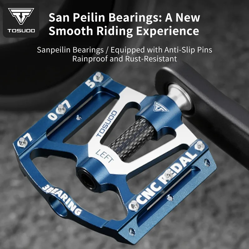 

TOSUOD Aluminum Alloy Bicycle Bearing Pedals It Is Simple To Maintain And Durable With Installation Tools Bike Carbon Pedals