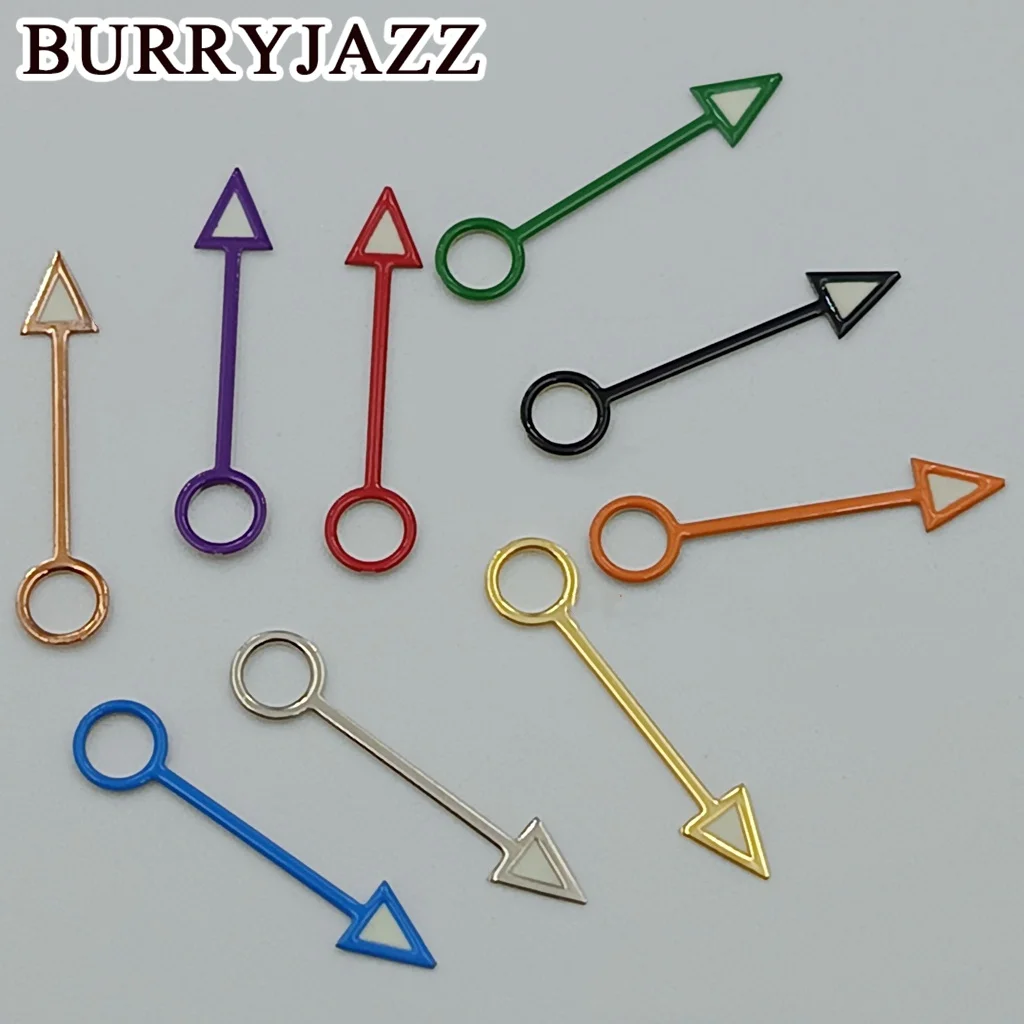 BURRYJAZZ NH35 NH36 NH38 7S26 7S36 4R35 4R36 Lancette dell'orologio Nero Blu Rosso Verde Arancione Lancette Verde Luminoso