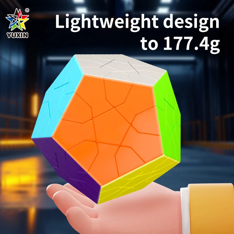 YuXin Touring cinco cubos mágicos Megaminx cubo mágico cubo de velocidad rompecabezas de forma extraña cubo sin pegatinas rompecabezas Juguetes