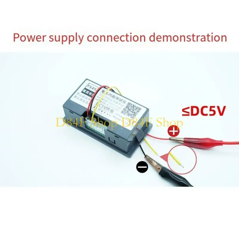D84F Four Line TS457 Electrical Battery Internal Resistance Device With 5 Data Memory Slots And Automatic Shutdown Function