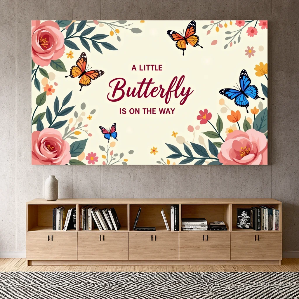 Decorazione di banner con sfondo colorato per matrimoni eventi