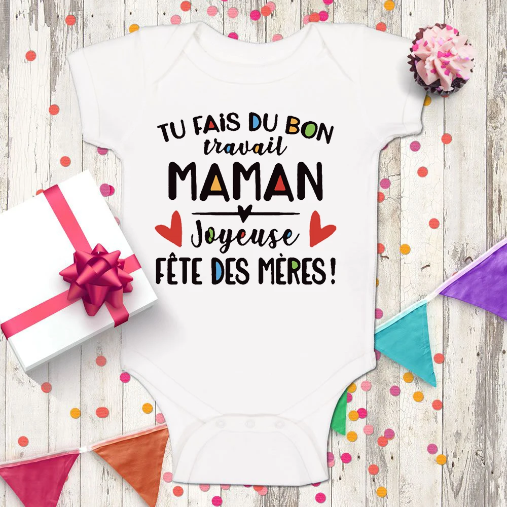 

You did a great job Mom Happy Mother's Day printed infant jumpsuit mothers day baby romper newborn summer short sleeve bodysuit