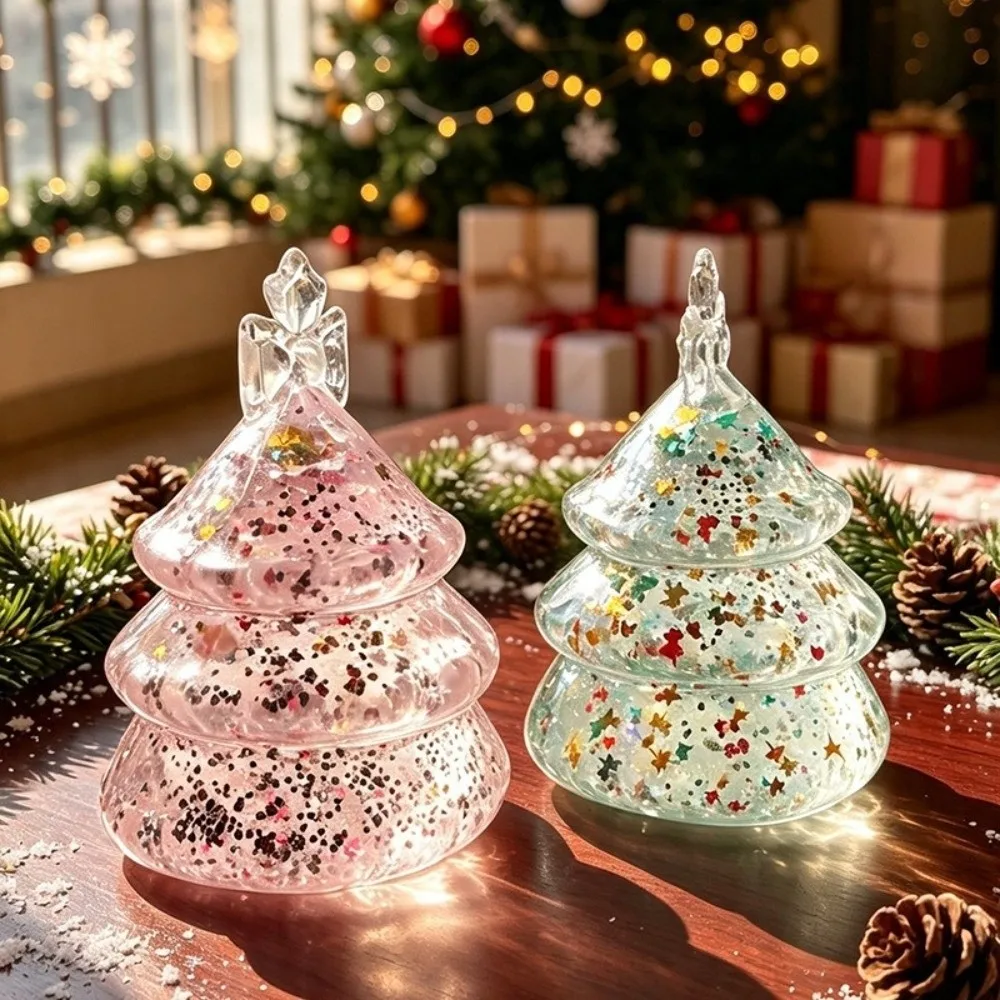 Slow-Rebound Christmas Squishy Glitter Clear Maltose Texture Xmas Desktop Ornament Santa Claus Dreamy Squeeze