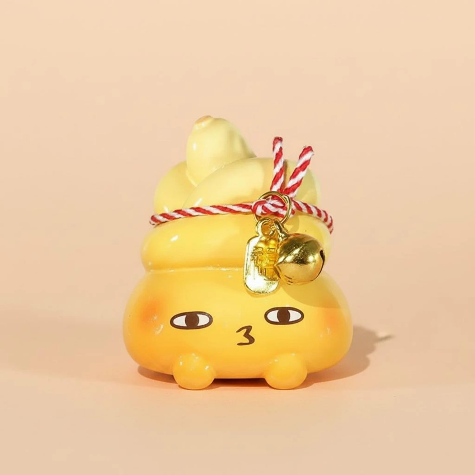 Gourd-Shaped Hanging Figurine Playful Desk Hanging Ornament Screen Charm Ornament Cartoon Face Room Accent Twisted Cord