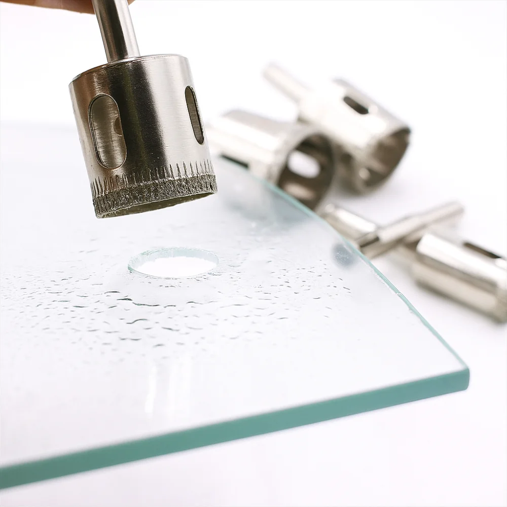 Groot formaat diamantpons Gegalvaniseerd bit Diamantgecoate glazen pons Hard staal Roestvrij staal Tegelmuurpons Keramisch werk
