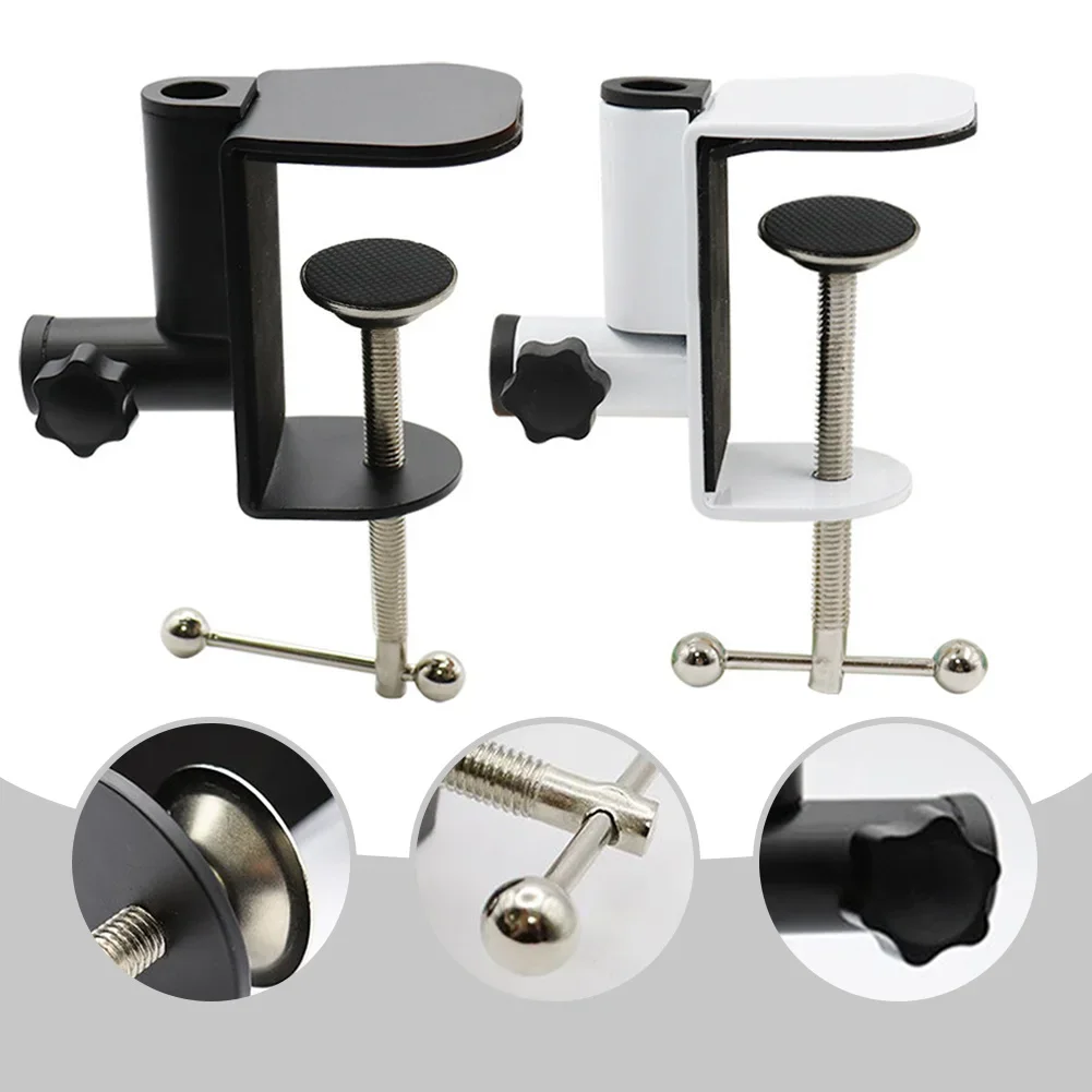 

Регулируемый металлический зажим для настольного крепления C-образной формы 360° ° Фиксированное вращение для установки микрофонных стоек или устройства дома или офиса