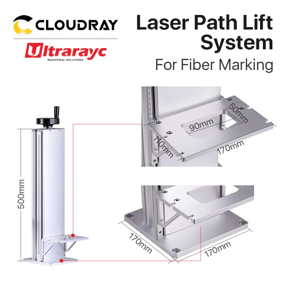 Ultrarayc Laser do znakowania ścieżki kolumny podnoszącej ręczny System 500mm do maszyny do znakowania włókien