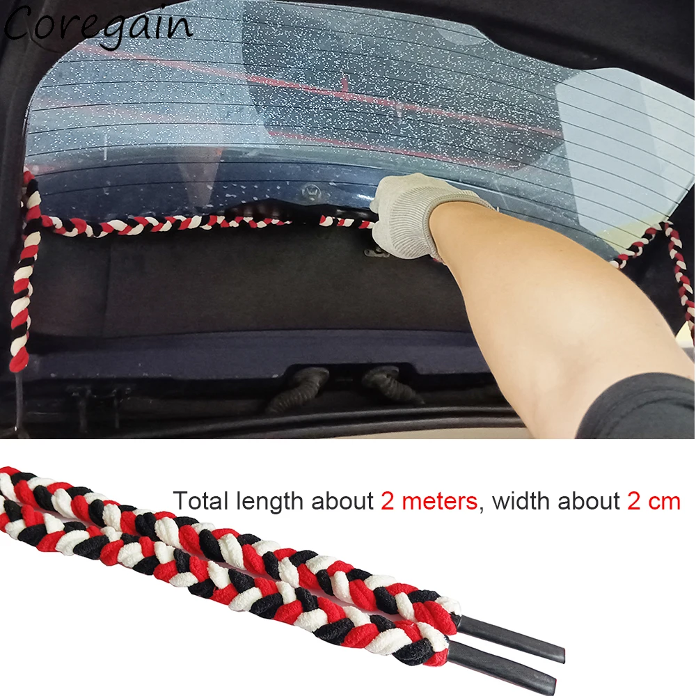 2 Meters Water Absorbent Rope Vinyl Film Door Windshield Microfiber Cloth Drying Tool Automotive Clean Window Wash Accessories