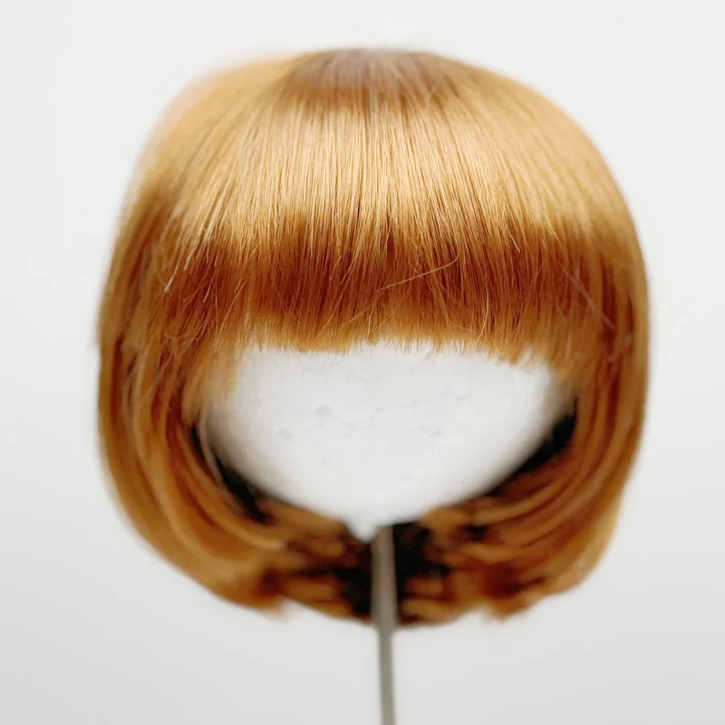 BOBO Doll wigs   JD256  11-12 inch  28-30 CM  Short BOBO Cut   Synthetic mohair  Resin  doll wig