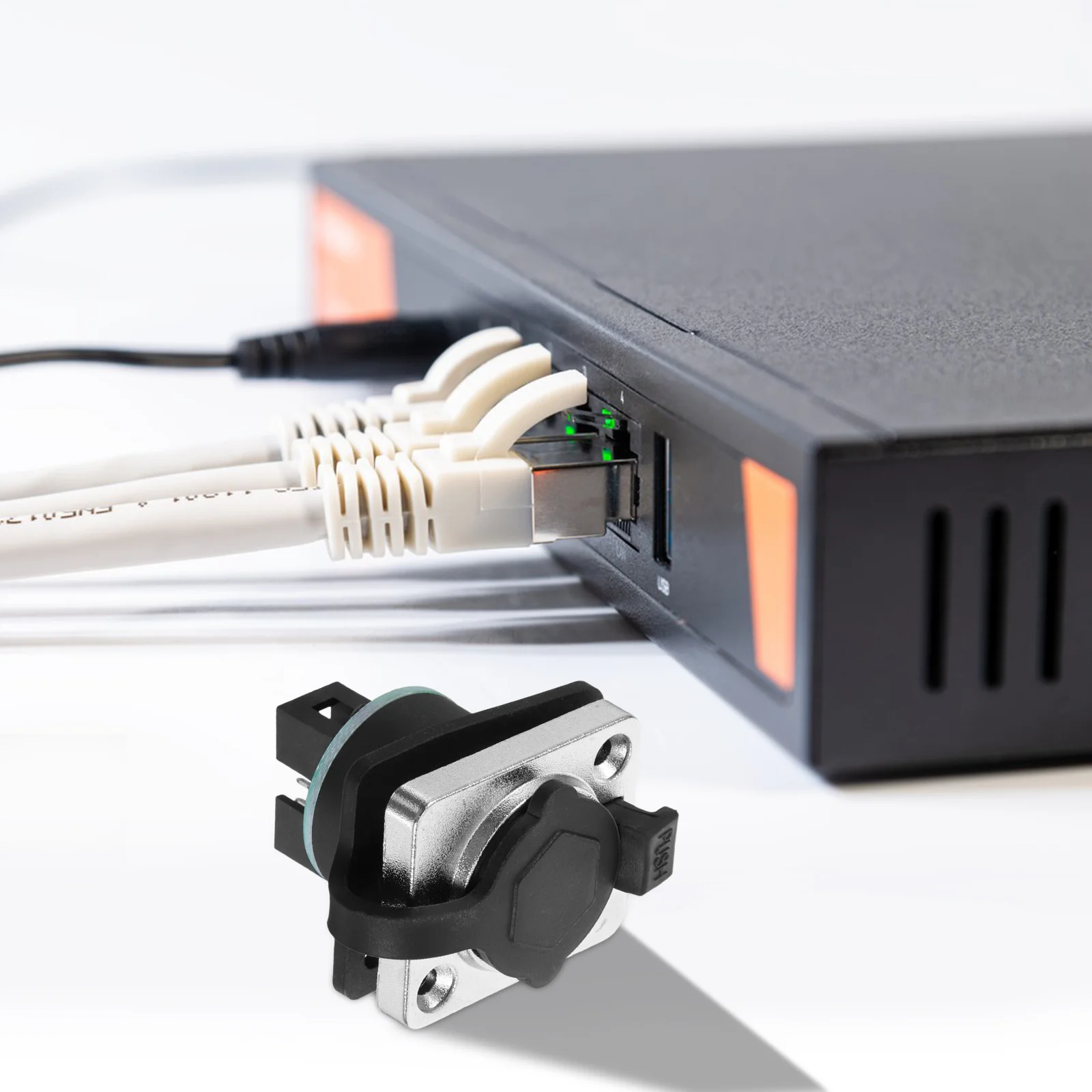 

Waterproof Electrical Connector Outdoor Aviation Plug Socket Network Cable Plug Waterproof Outlet for Home Office