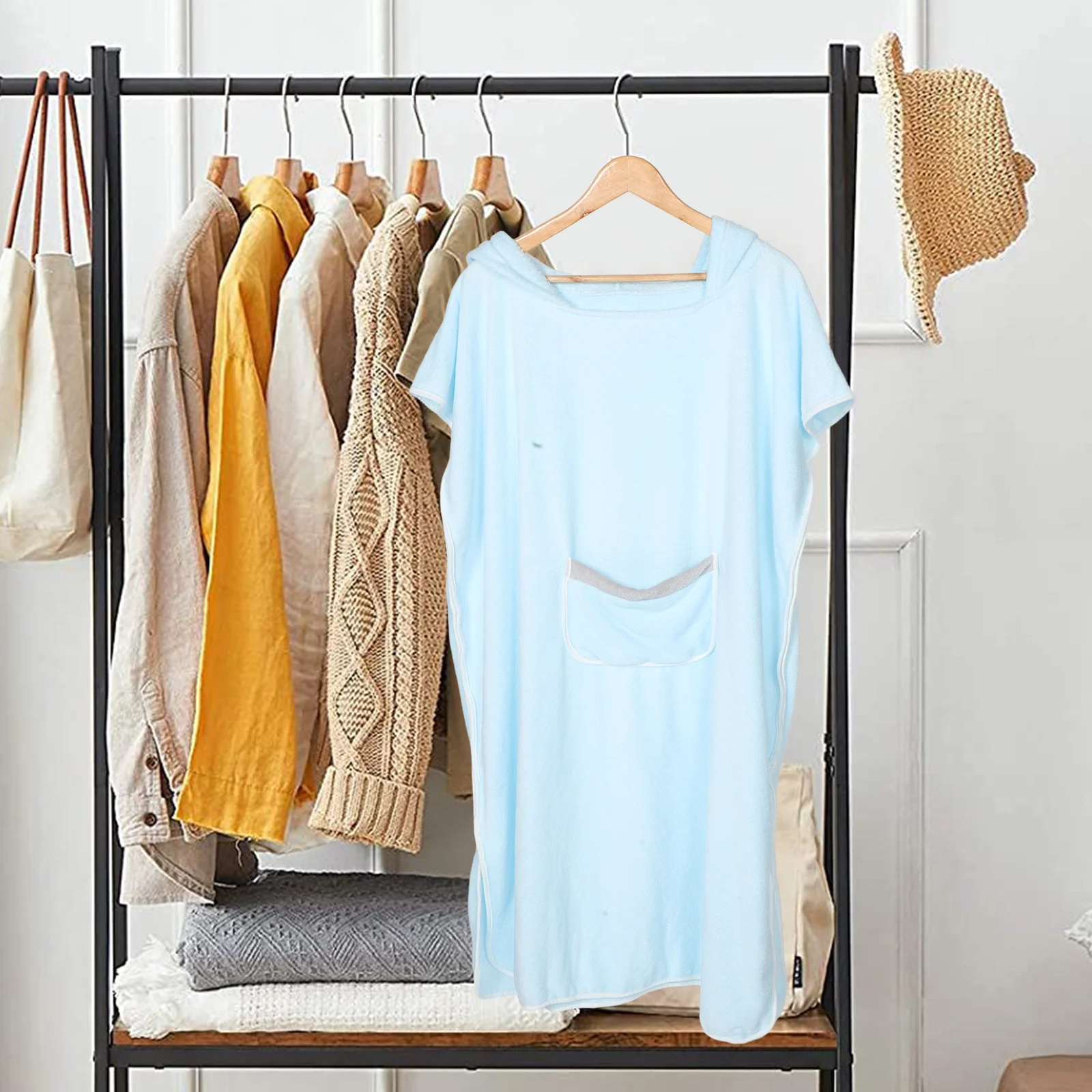 المرجان الصوف سميكة البشكير مقنعين سريعة الجافة ماصة البشكير للنساء الدافئة دافئ سبا رداء المنزل استخدام البشاكير للنساء #4