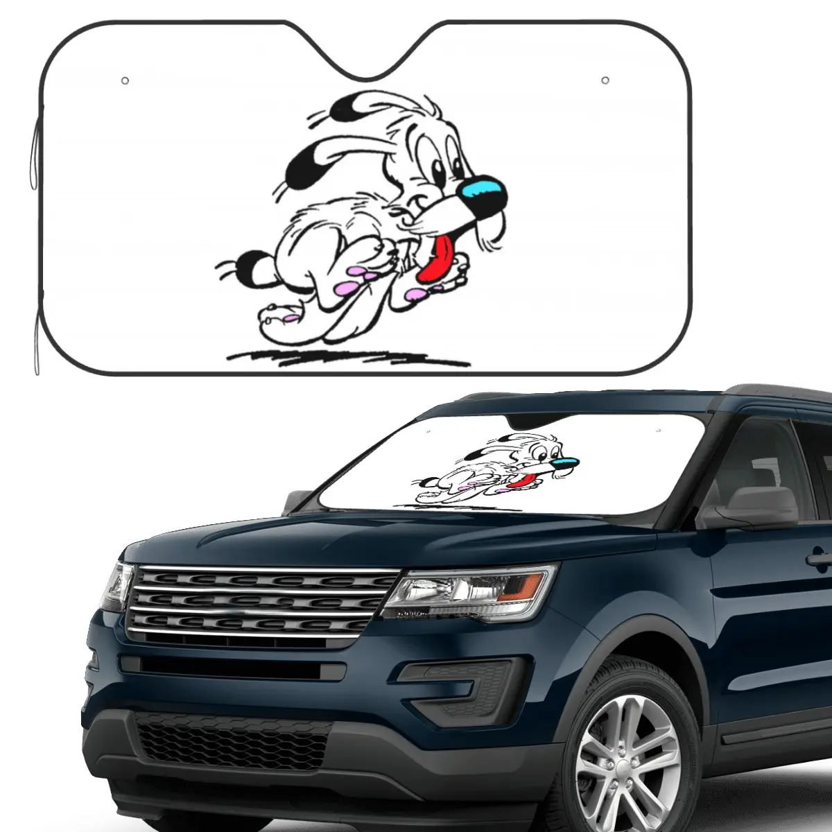 

Asterix And Obelix Dogmatix Ideafix Obelix Dog Sunshade Windscreen Car Front Windshield Window Sun Visor Accessories Covers