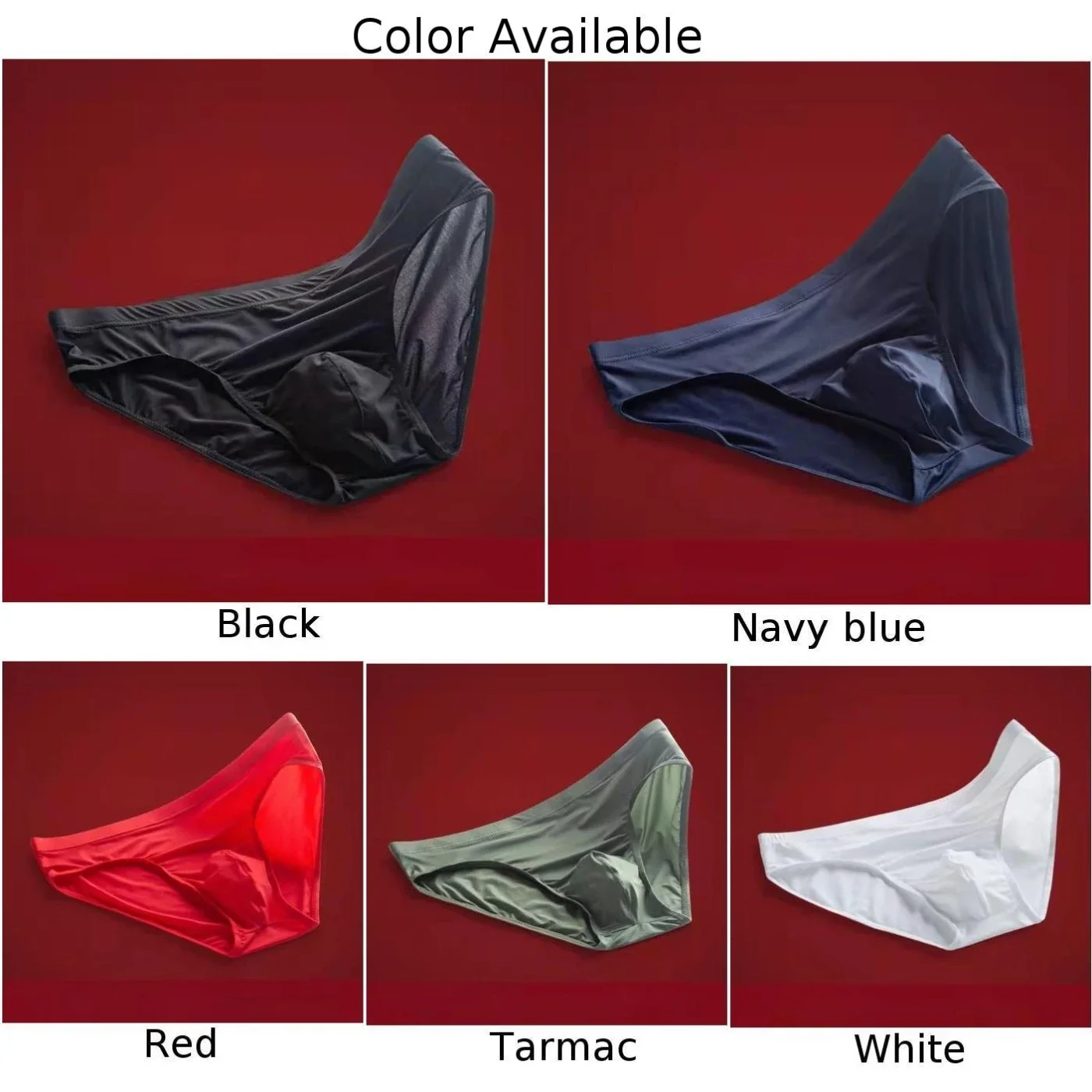 Hot New Stylish Comfy Mens Brief Underwear G-string Ice Silk Lingerie Low Waist Panties Swimwear Thong Underpant