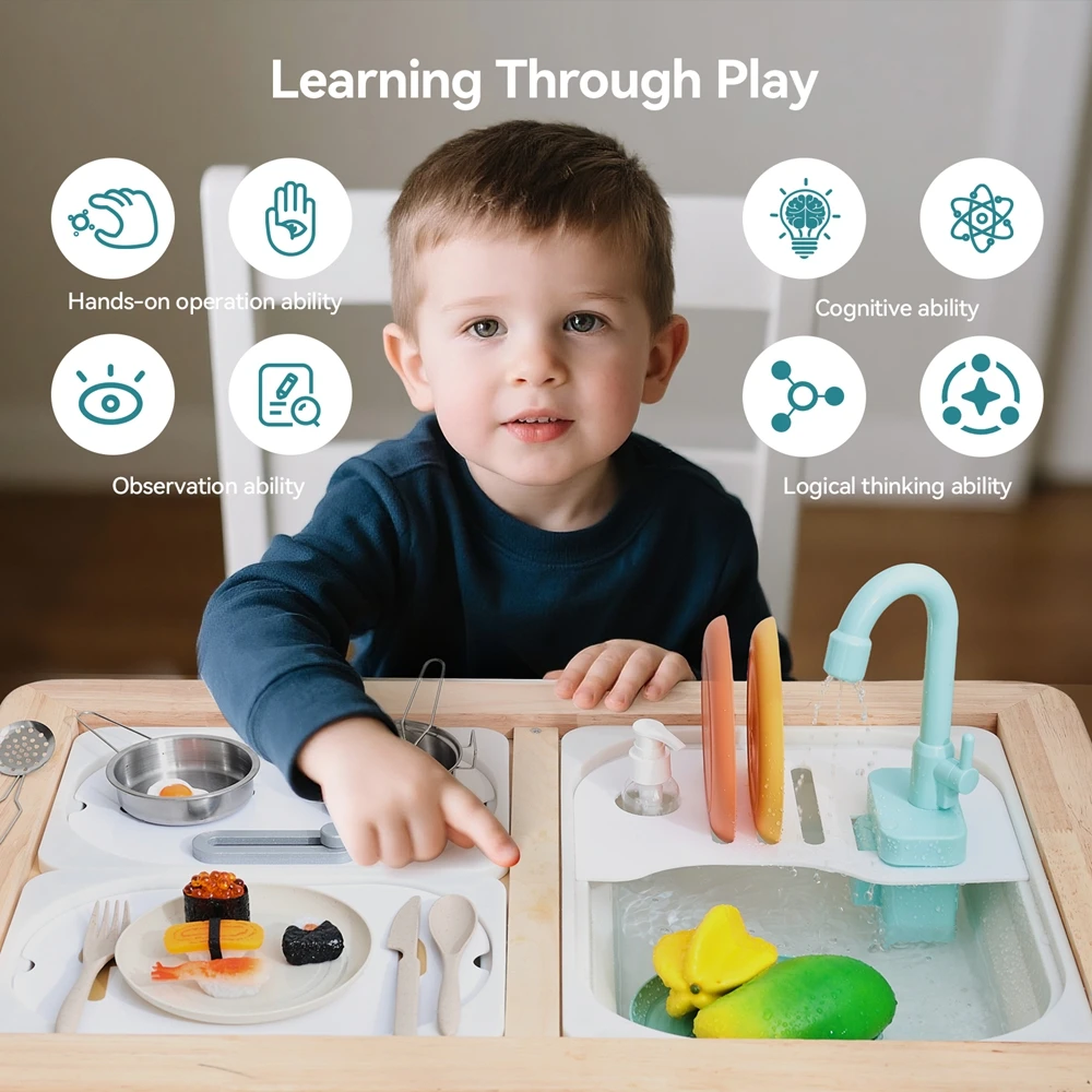 ألعاب مونتيسوري الحسية للأطفال، صينية تدريب المهارات الحركية الدقيقة، ملحقات طاولة النشاط، ألعاب تصنيف ألوان قوس قزح #5