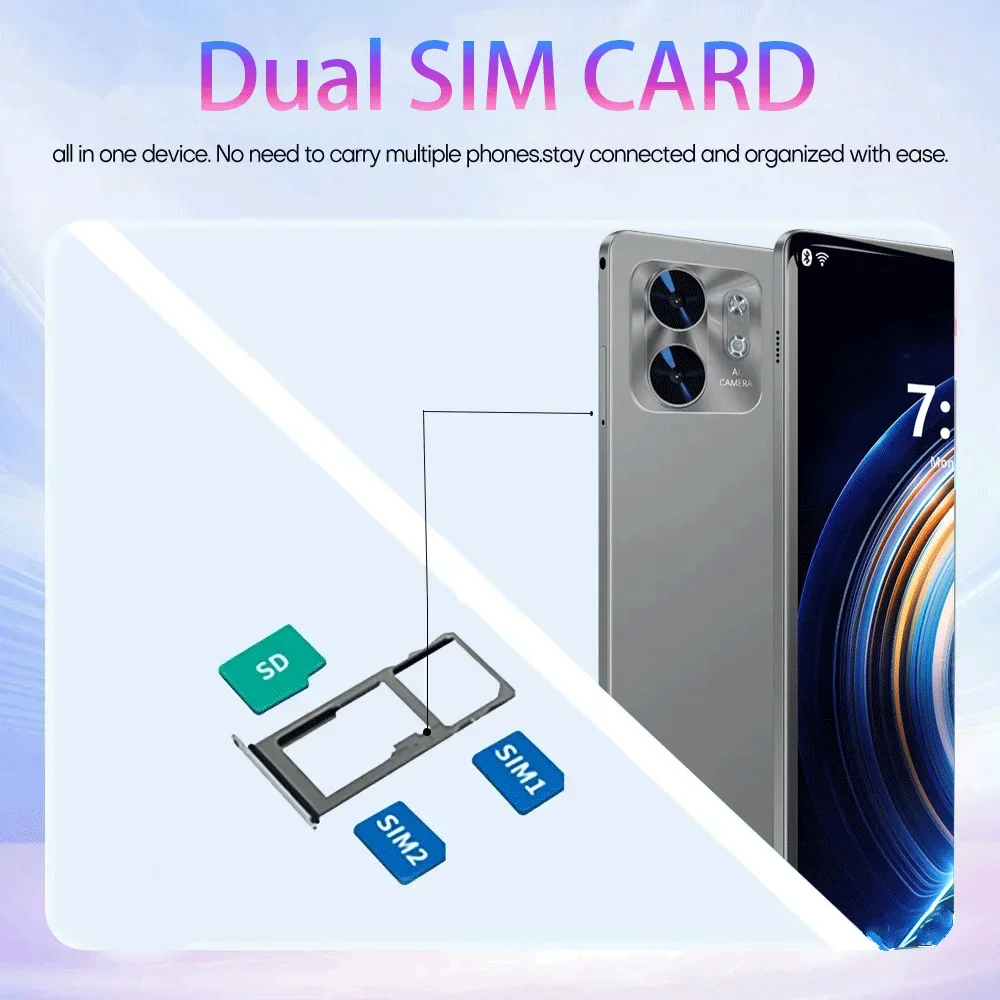 تابلت جديد 2025 P90 Pro مقاس 11 بوصة 22 جيجابايت + 2 تيرا بايت أندرويد 16 سنابدراجون 8gen3 تابلت للتعرف على الوجه 20000 مللي أمبير في الساعة 5G بشريحتين