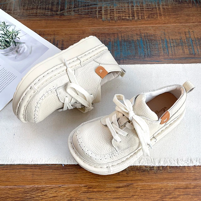 Leather Women s Shoes Shoe Ugly Pumps genuine Leather Women s Shoes New Big Women Aliexpress