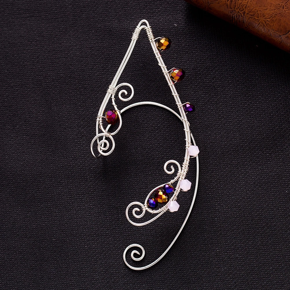 

1 Pair Non-Pierced Ear Cuffs Fairy Earrings Women Cosplay Accessories Elf Cuff Earrings Durable Comfortable Sensitive Skin