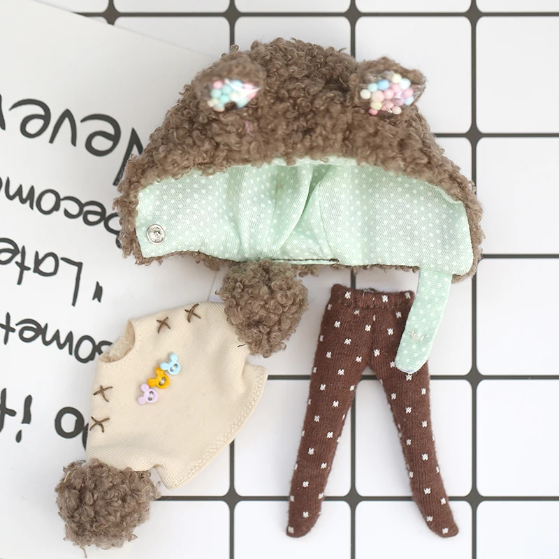 

OB11 Doll Clothing Accessories Bear Set GSC P9 YMY Fairy Body A Si 1/12 Point BJD Clothing 15cm Doll Clothing Accessories