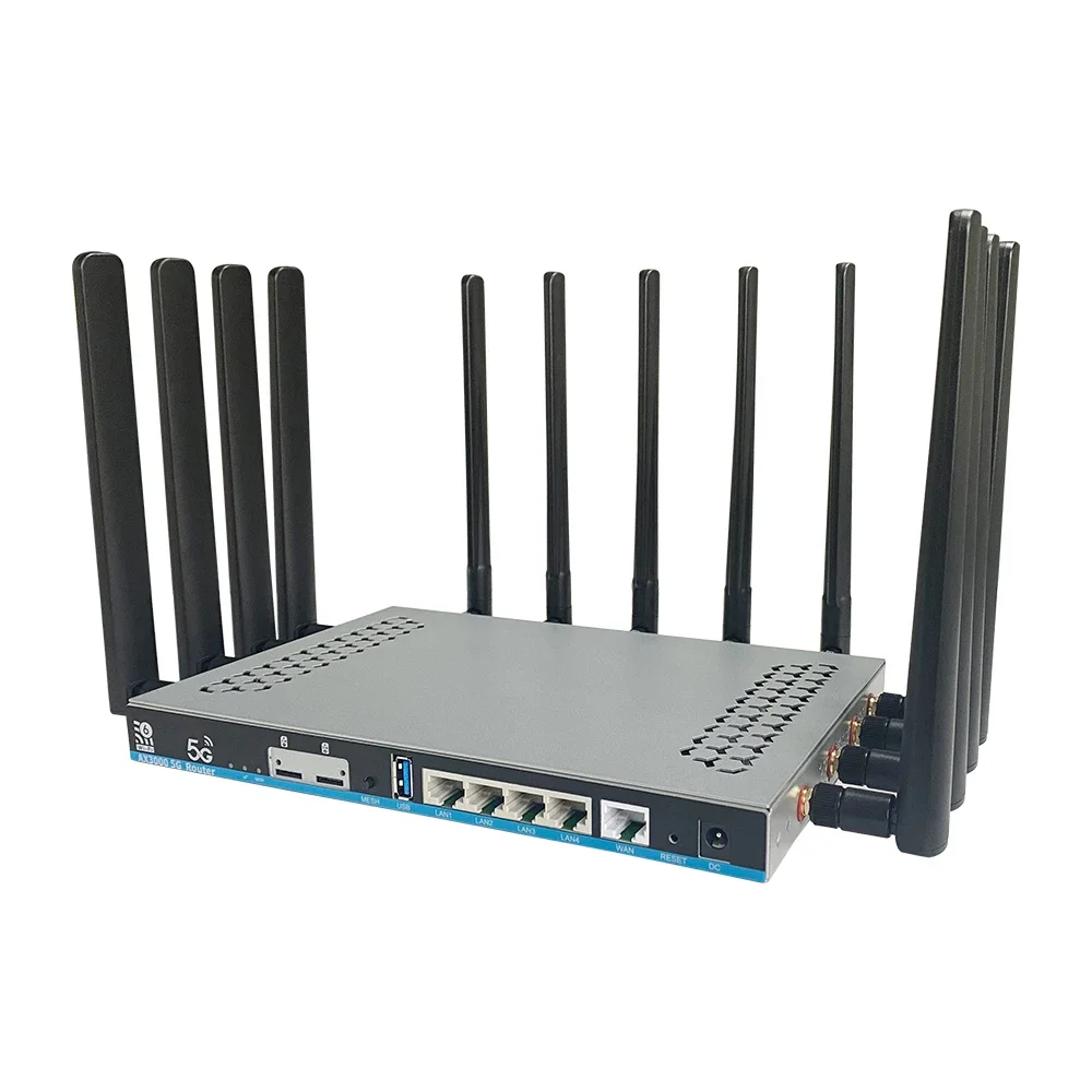 3000 Mbit/s Wireless Speed Openwrt V21 Dual M.2 Slots Mobiler WLAN-Router 5 g Dual-SIM-Karte WLAN-Router