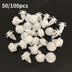 50/100Pcs/Bag 9mm Hole Door Panel Clips Auto Fastener Clip for Peugeot 206 207 208 308 407 408 for Citroen C4 C5 C3