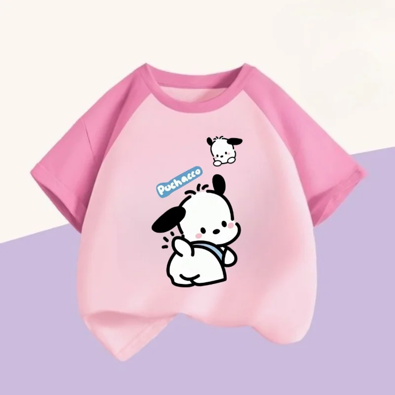 

Summer Baby Girls Clothes Top Kid Boy Cartoon Printed Sweatshirts Children Fashion Fashion Pullover Short Sleeve T-shirts
