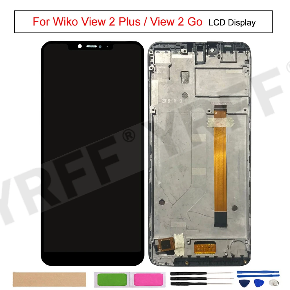 For Wiko View 2 Go P220 LCD Display For Wiko View 2 Plus P210 Touch Screen Digitizer Assembly,Original With Frame Lcd Screens