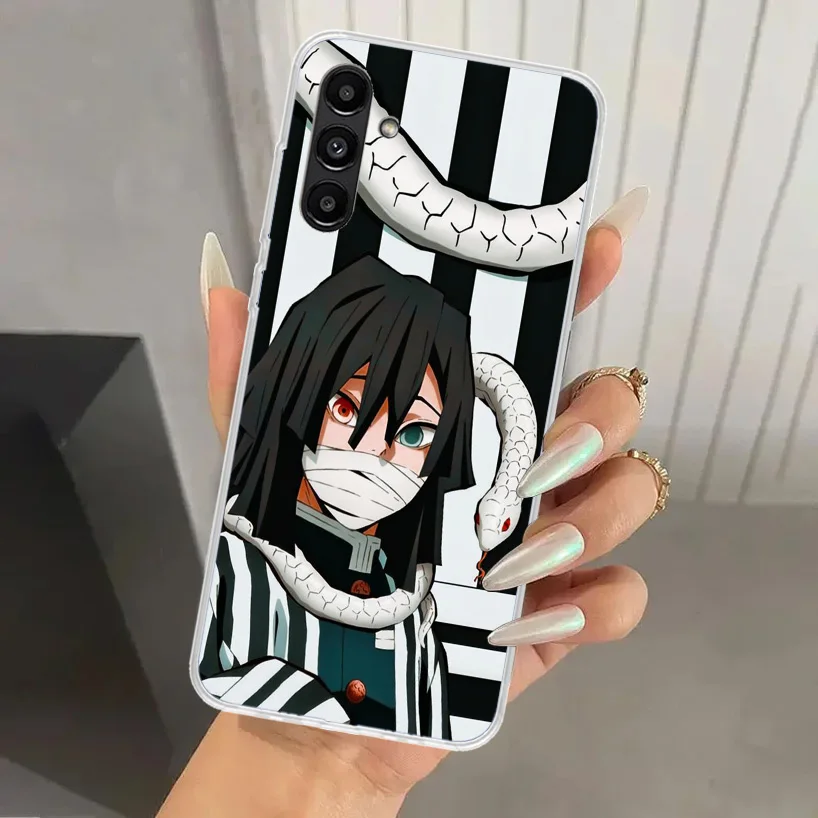 Demon Slayer Iguro Obanai Phone Case for Samsung Galaxy A15 A25 A35 A55 A14 A24 A34 A13 A53 A12 A52S A23 A33 A24 A34 A03S A04S A