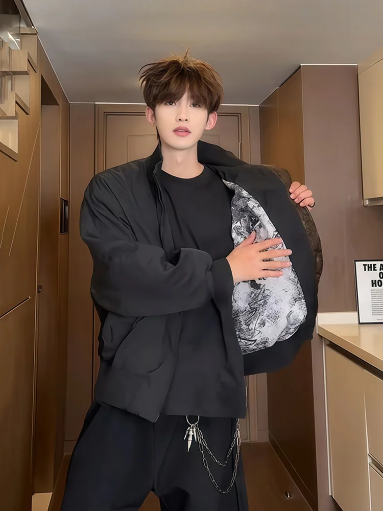 

Мужской бомбер Jaet Flight Jaet Baseball Sle из змеиной кожи, осенний модный антимикробный свободный крой, молодежный тренд