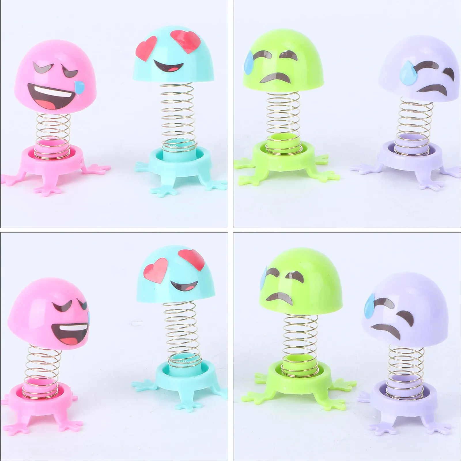 

30Pcs Spring Action Figures Kids Educational Playthings Promote Parent-Child Relationship Desktop Decoration