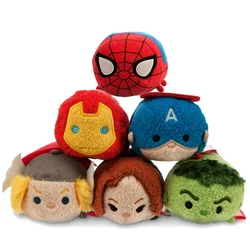 Disney  Marvel The Avengers Plush Pendant Spider-man Iron Man Loki Captain America Kawaii Anime Stuffed Dolls Toy Gift