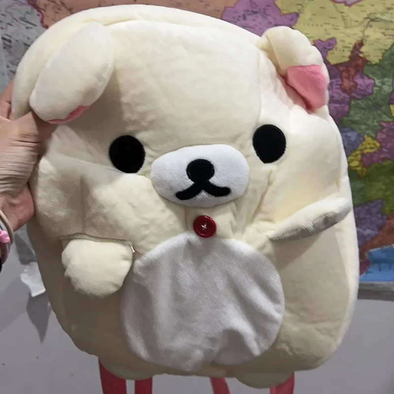 Kawaii japanischer San-X Bär Rilakkuma Plüsch Rucksack alt lässig Cartoon große Kapazität Aufbewahrungstasche Student Schultasche Geschenk