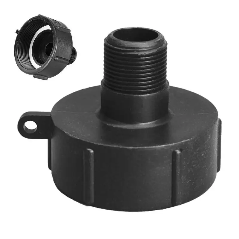 

S60 IBC Tote Tank Drain Adapter IBC Tank Adapter IBC Tote Tank Drain Adapter 3/4 inch hard pipe reducing joint 2"NPS black