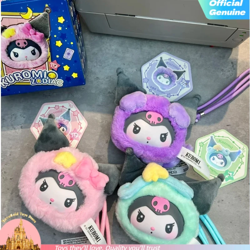 

New Genuine Kuromi 12 Zodiac Series Blind Box Cute Plush Kuromi Dolls Vinyl Plush Bag Pendant Figurine Toy Mystery Girl Gifts