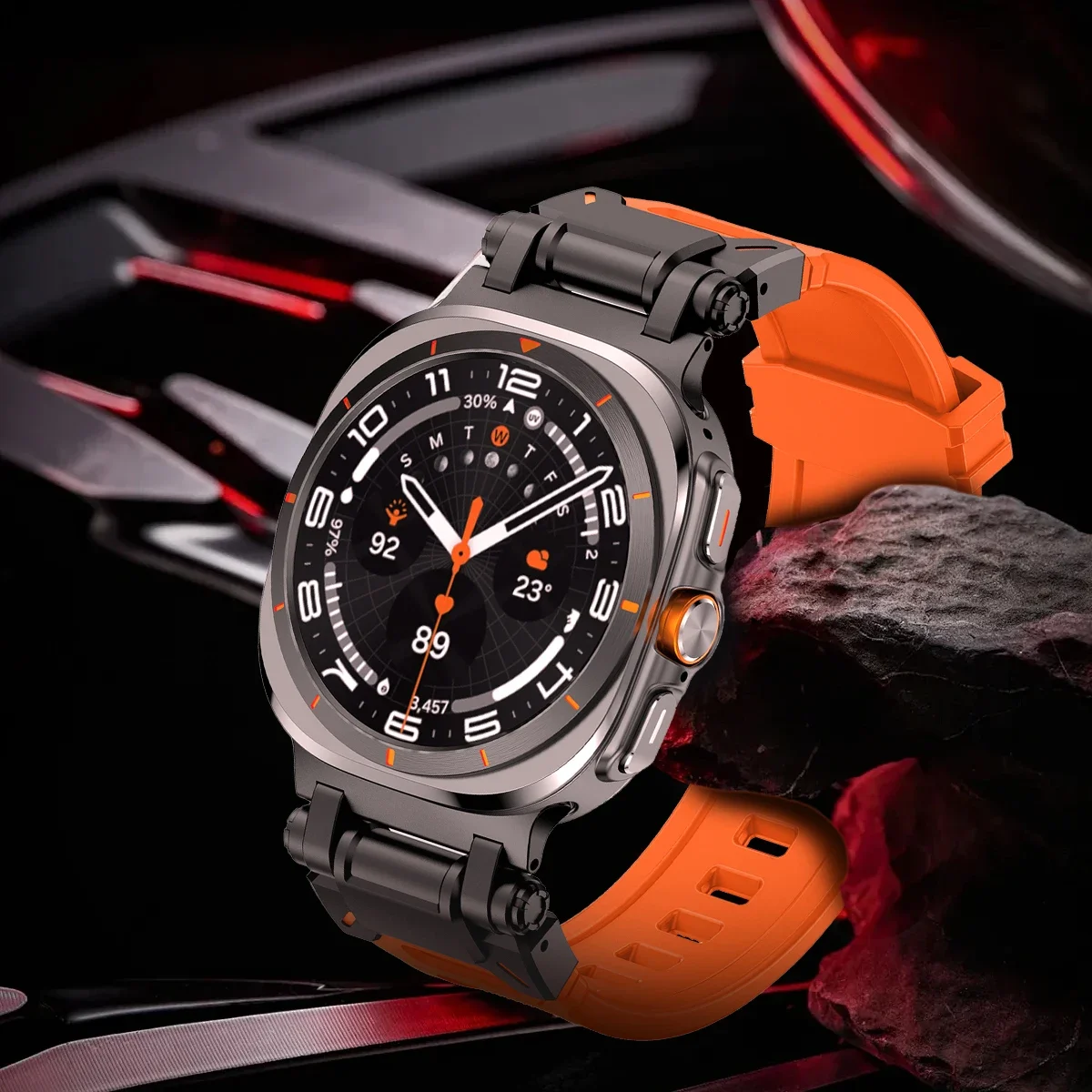 Rubber Strap for Samsung Galaxy Watch 7 Ultra 47mm Sports Silicone Band Bracelet for Galaxy Watch Ultra 47mm Watchband Wristband image 5