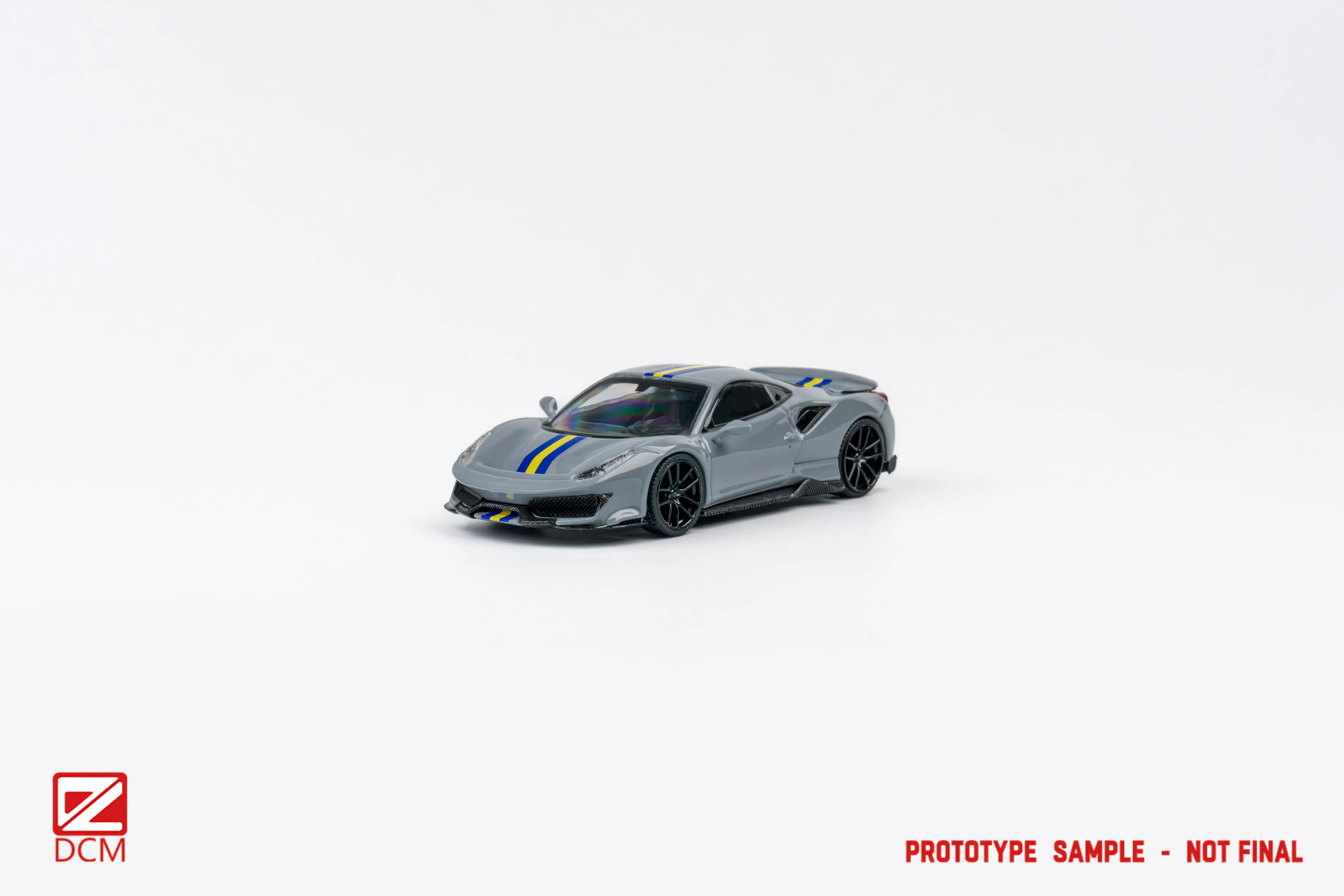 **Preorder**DCM 1:64 Novitec 488 Pista Sky Blue /Gray Diecast Model Car