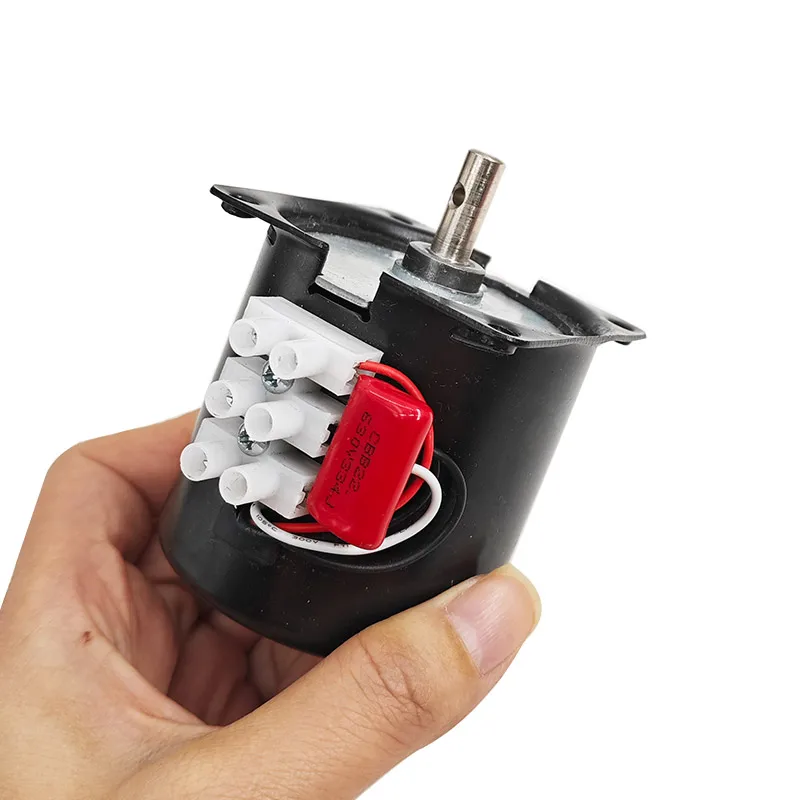 68KTYZ 220V AC 28W Permanent Magnet Micro Gear Motor 50Hz Synchronous Gear Motor Low Speed Reversible Geared Components