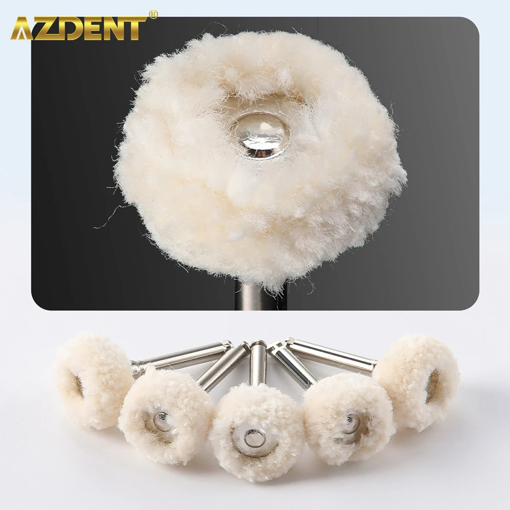 AZDENT Dental Polishing Brush Wheel 5pcs/Pack Teeth Polisher For Low-Speed Handpiece RA2.35mm Dentistry Instrument Lab Tools